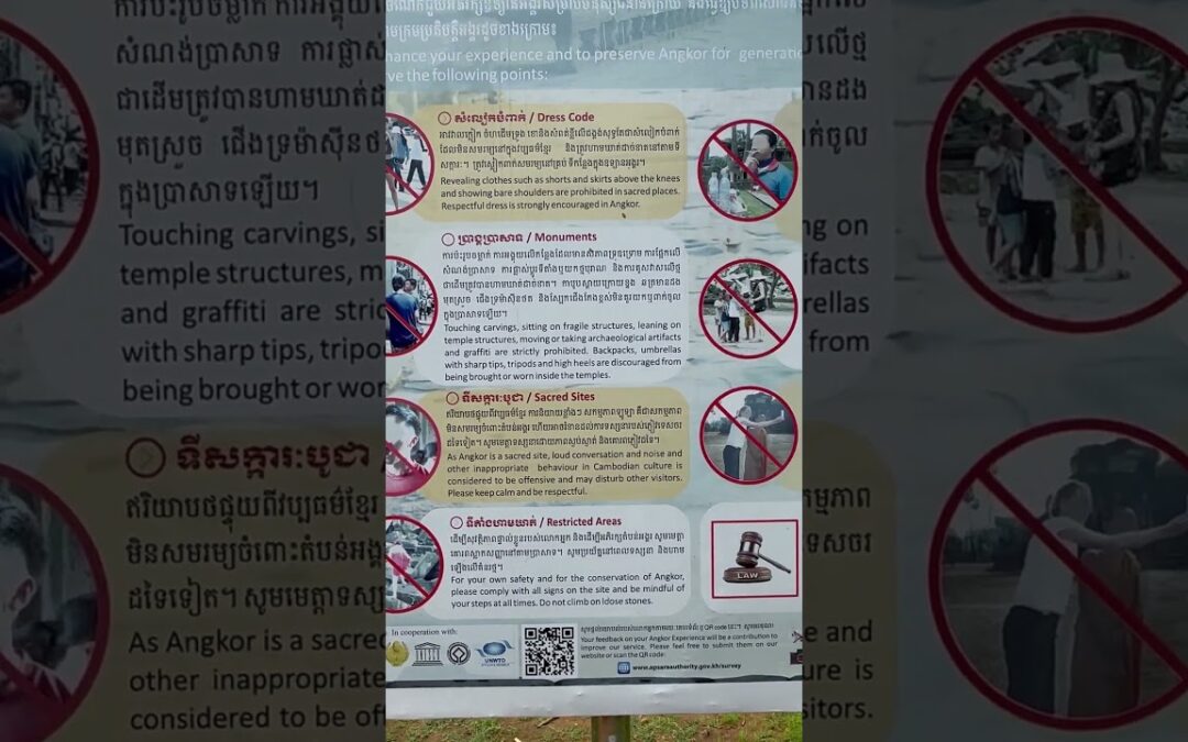Signage of Information at Temple Sites